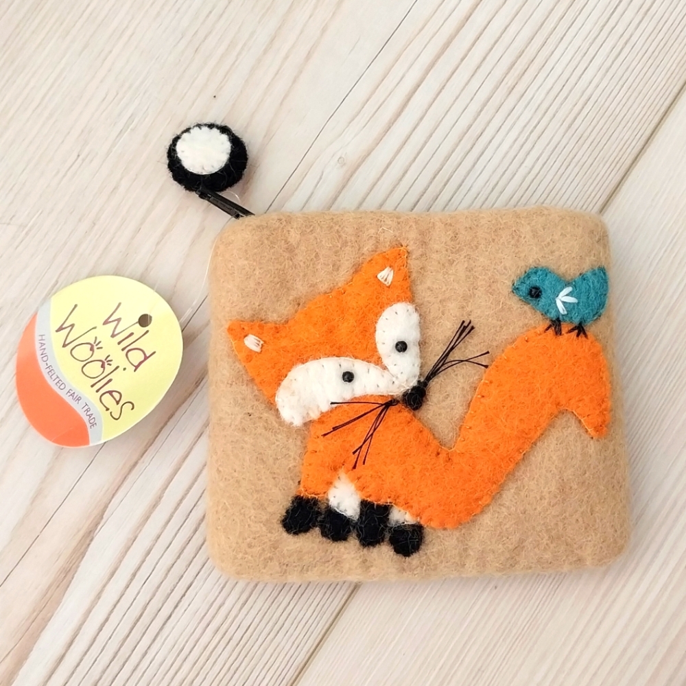 NWT Wild Woolies Fox Coin Purse